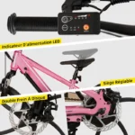 Vélo Électrique Rose pour Fille – Image 6
