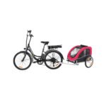 Vélo Électrique avec Remorque Intégrée pour Chien